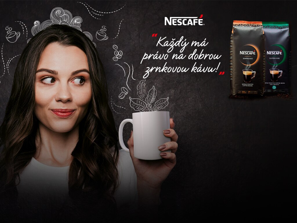Vyzkoušejte zrnkovou kávu NESCAFÉ!