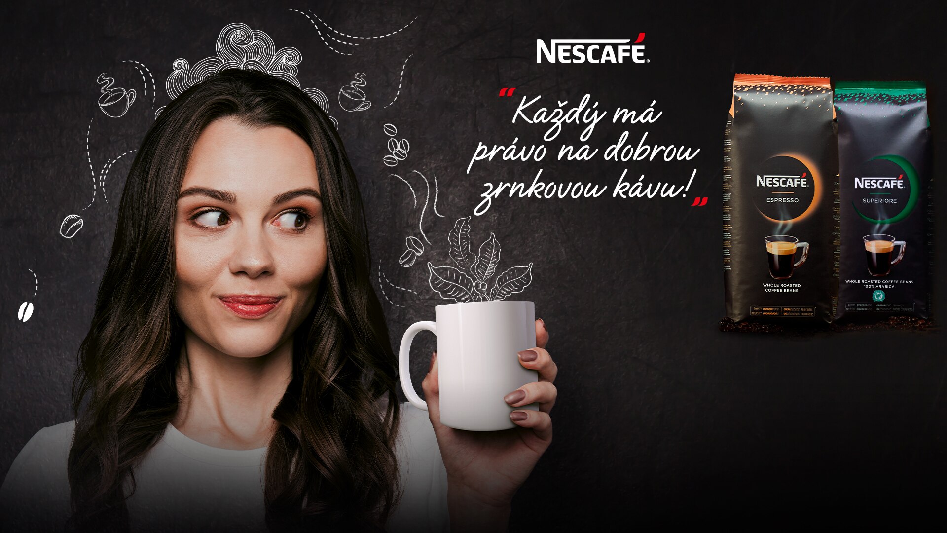 Vyzkoušejte zrnkovou kávu NESCAFÉ!