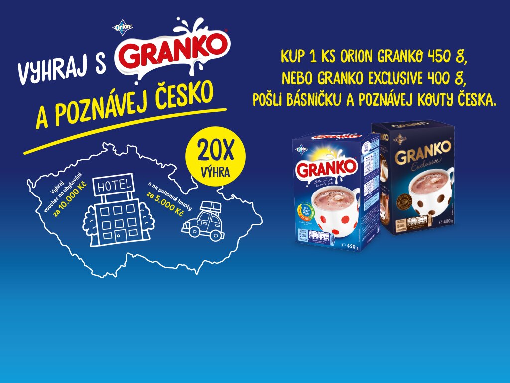 Vyhraj s GRANKO a poznávej Česko.
