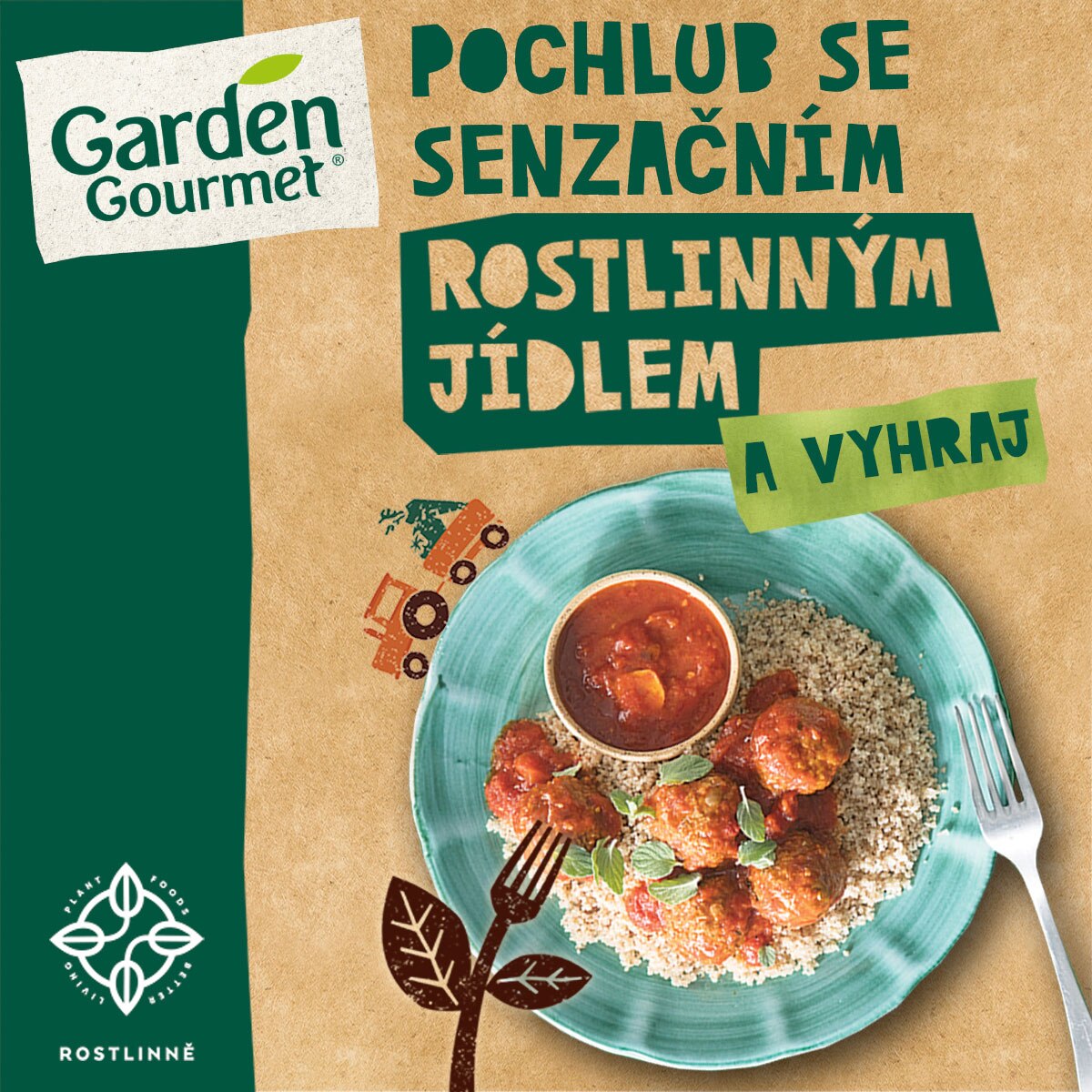 Soutěž o nejlepší rostlinné jídlo s Garden Gourmet.