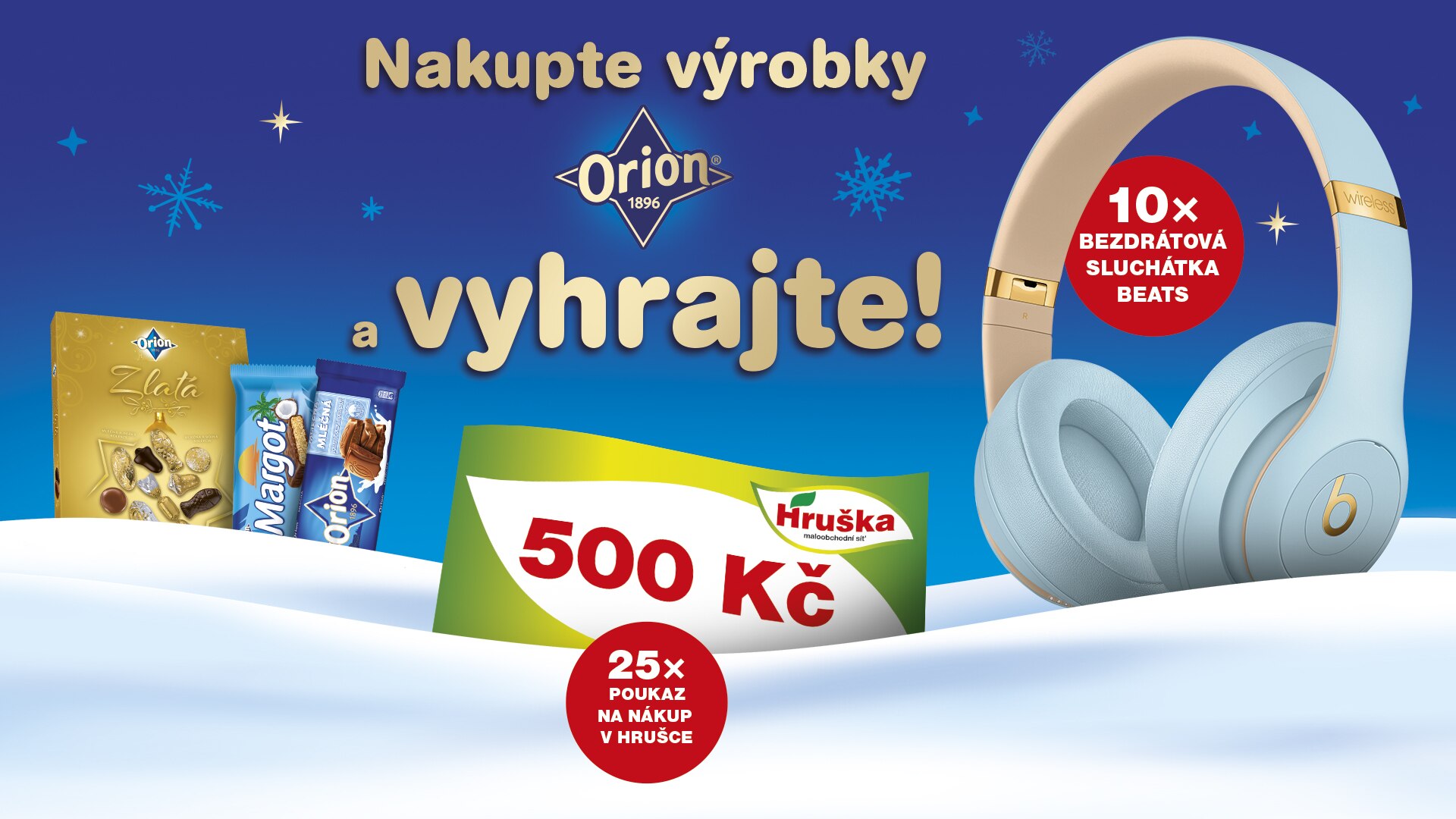 Nakupte výrobky Orion a vyhrajte