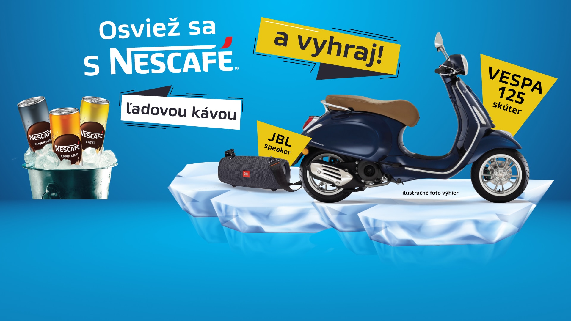 Kúpte akúkoľvek NESCAFÉ ľadovú kávu a vyhrajte jednu zo skvelých výhier!