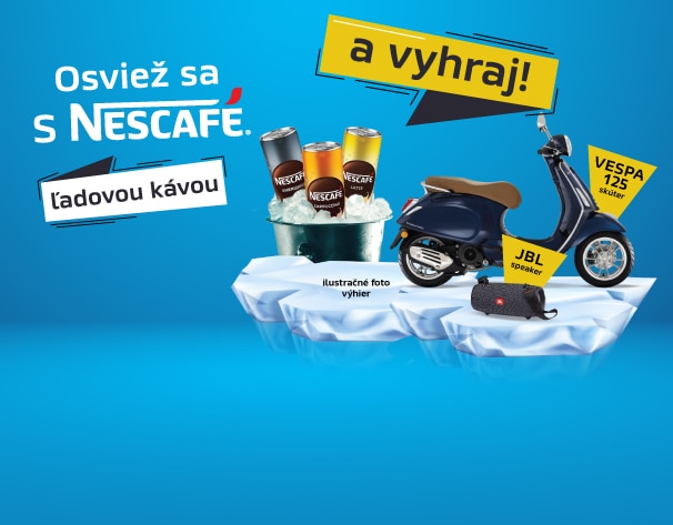 Kúpte akúkoľvek NESCAFÉ ľadovú kávu a vyhrajte jednu zo skvelých výhier!