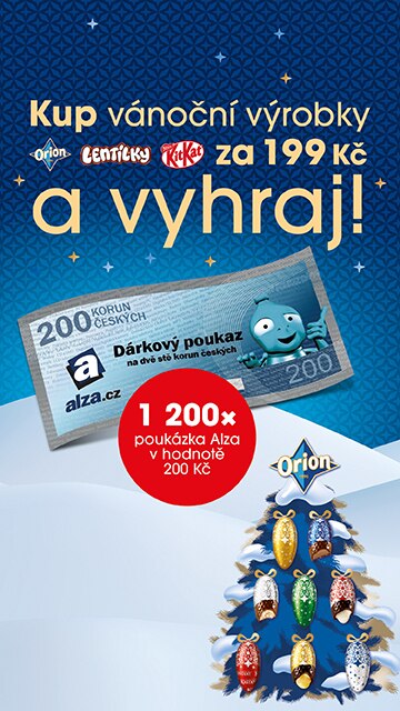Kup vánoční výrobky – ORION, LENTILKY, KitKat a vyhraj