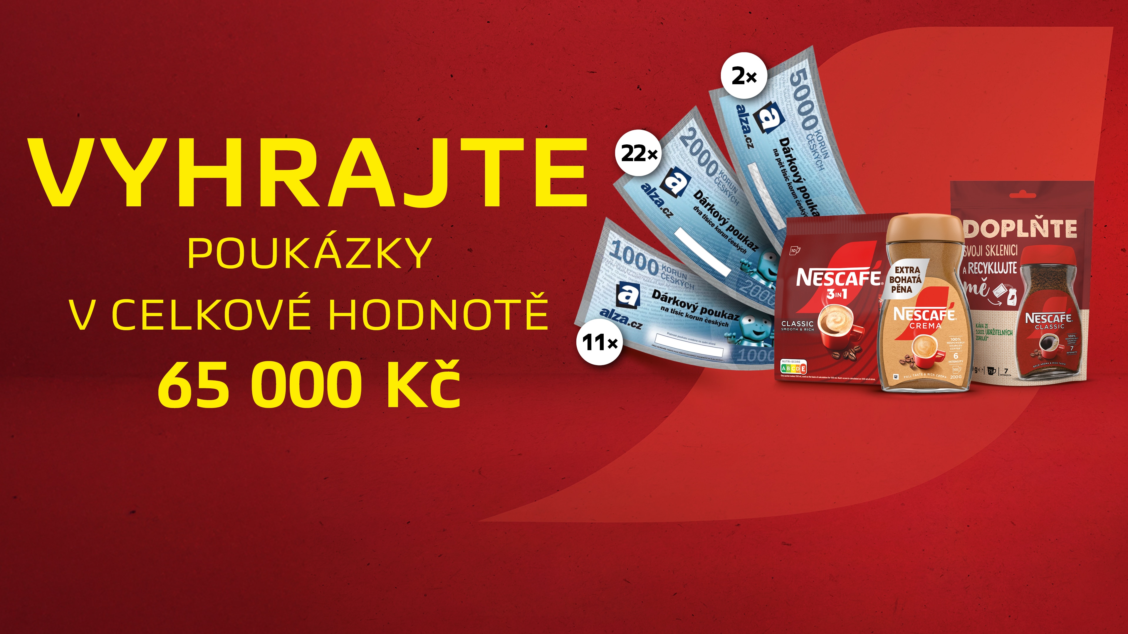 Za nákup Nescafé v hodnotě alespoň 150 Kč