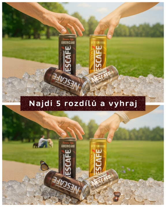 Najdi 5 rozdilů a vyhraj s NESCAFÉ!