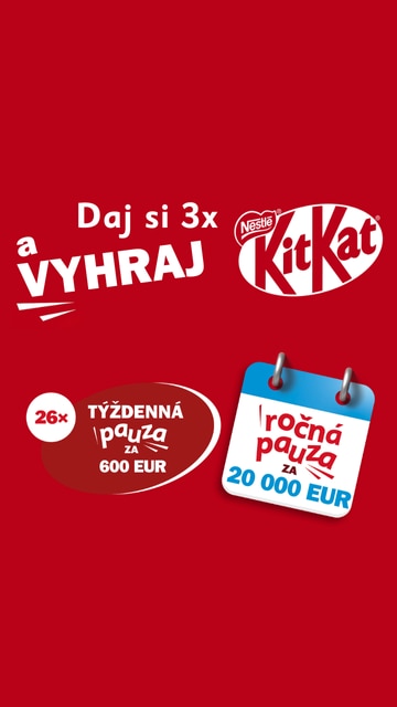 Vyhraj ročnú pauzu s KitKat!