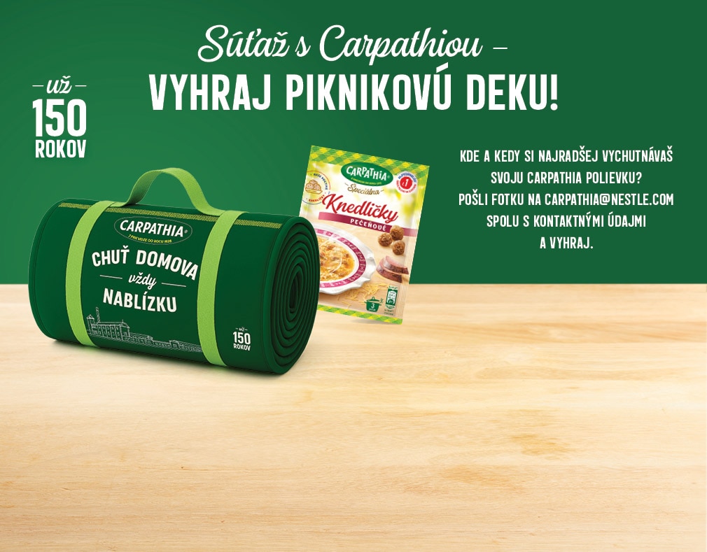 Odfoť sa s Carpathiou a vyhraj piknikovú deku !